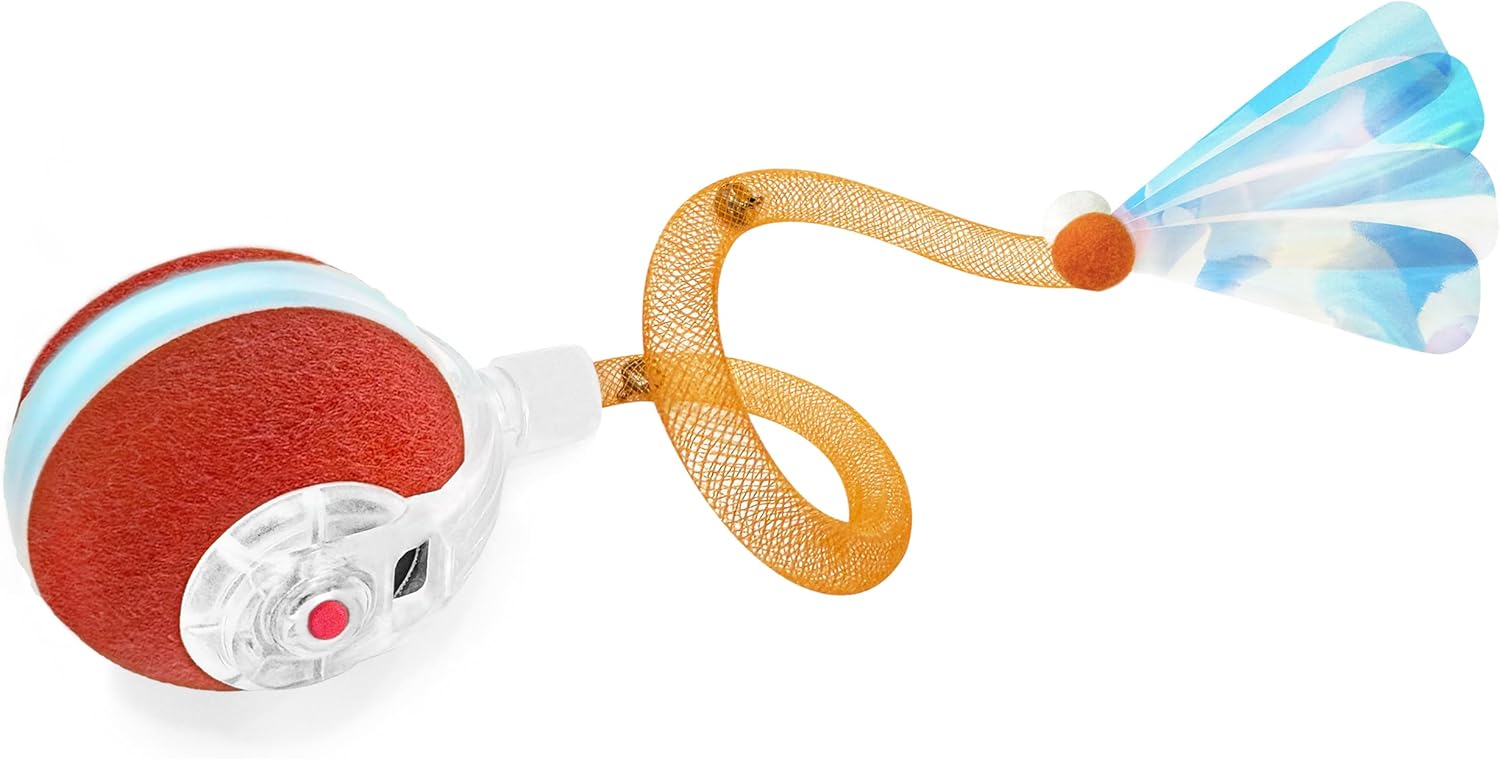 Moving Cat Ball with Elastic Mesh Tail